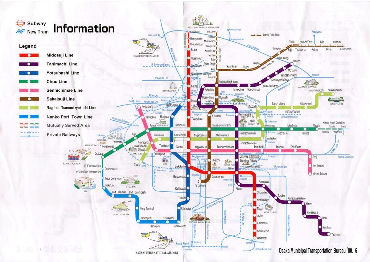 hiroshima metroo kaart